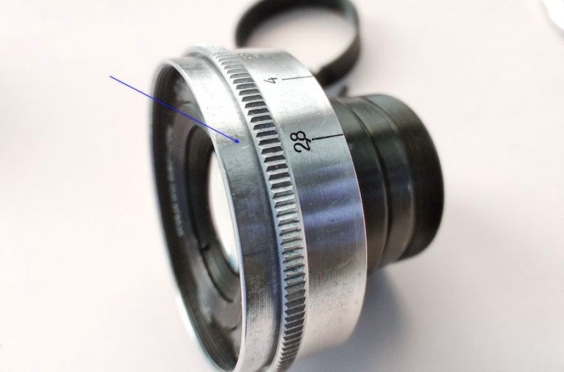 Aligning diaphragm ring to reference mark
