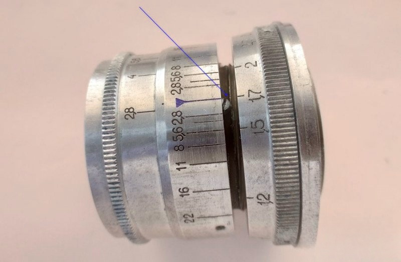 Disengaging helicoid at 1.7 meter mark for proper reassembly