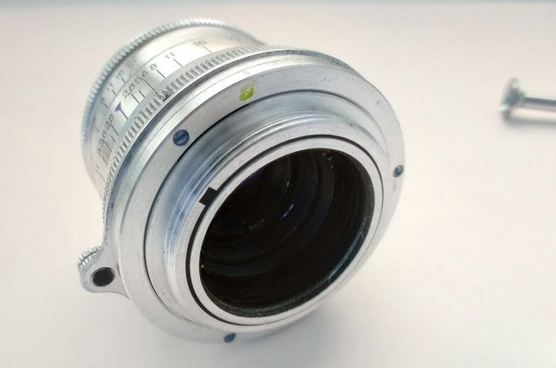 Fully restored Industar-26m lens assembly complete