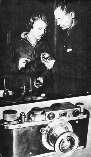 Two young commune members with one of the first production FED cameras, 1934