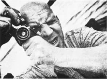 Alexander Rodchenko photographing on the Moscow-Volga Canal in the early 1930s