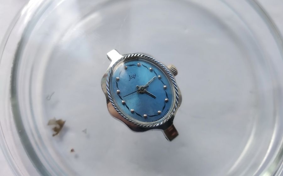 Restored ladies' Luch watch with replacement dial and hand-polished crystal