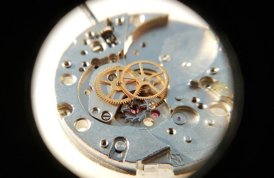 Train wheels positioned