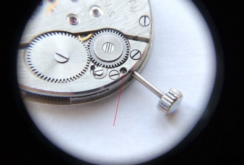 Stem release button position