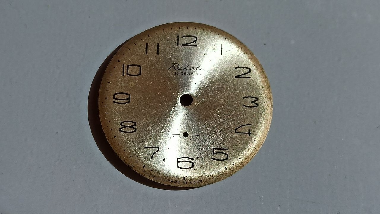 Original dial damage