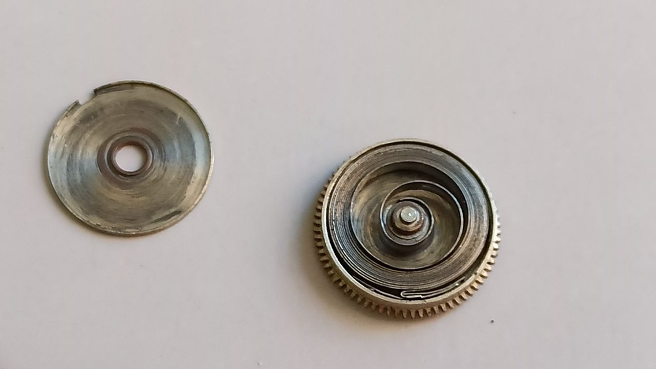 Barrel opened showing contamination