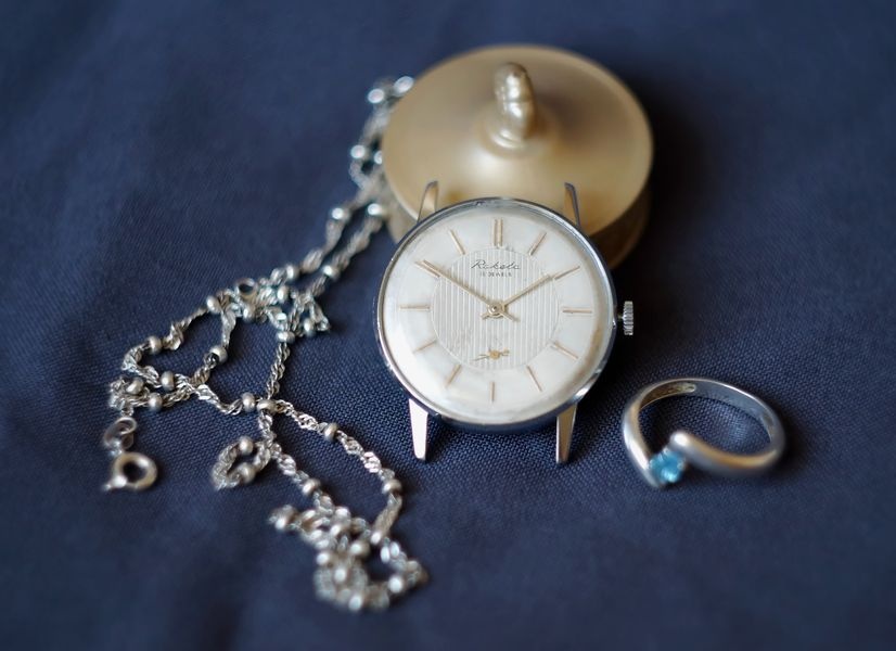 Restored Raketa watch angle view