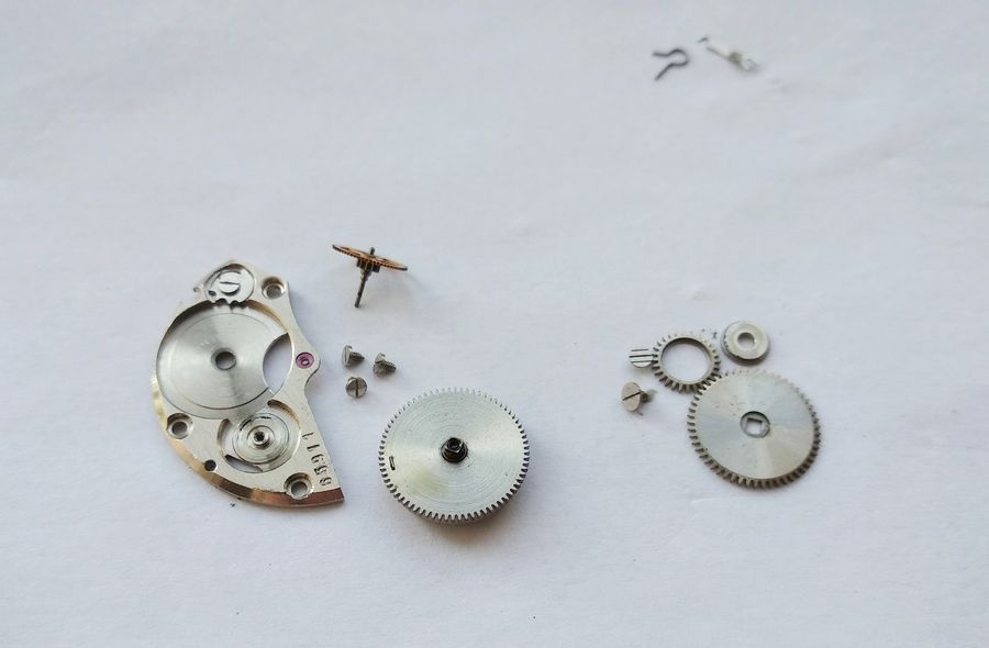 All components disassembled