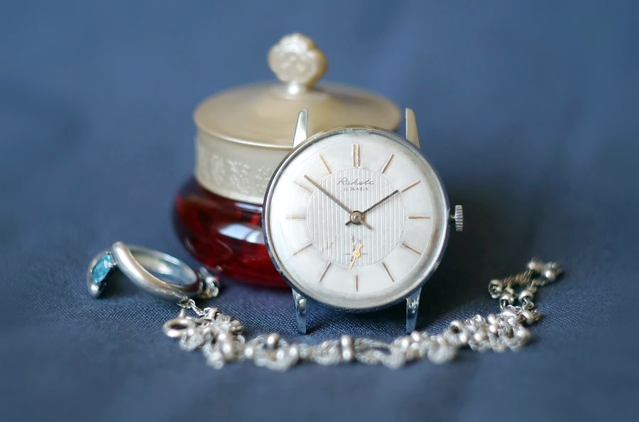 Restored Raketa watch front view
