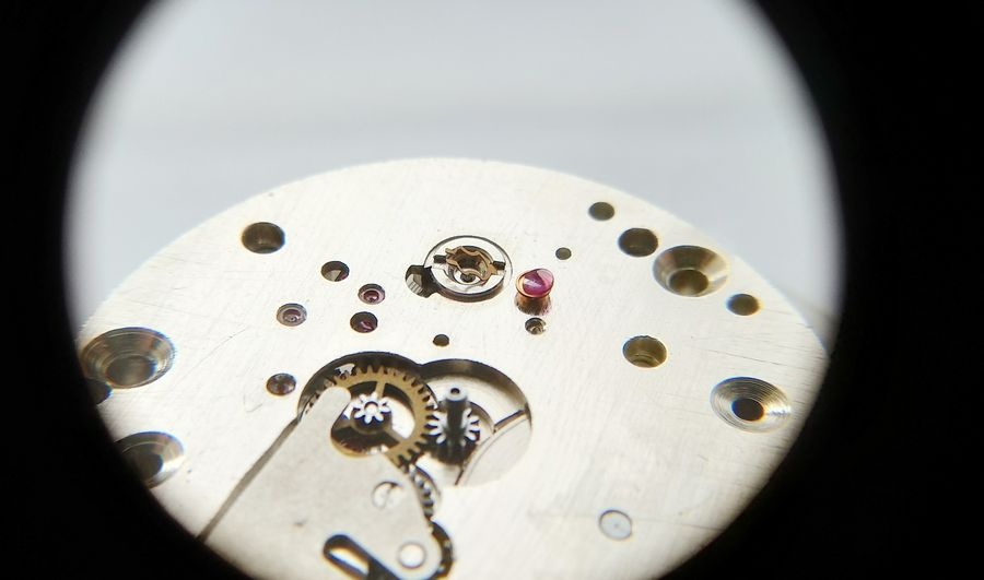 Balance cap jewel serviced