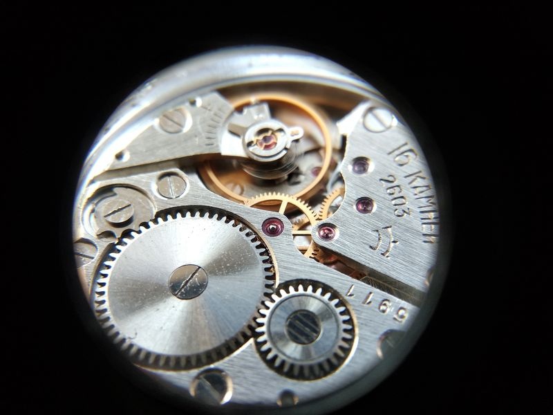 Center wheel jewel and pivot detail