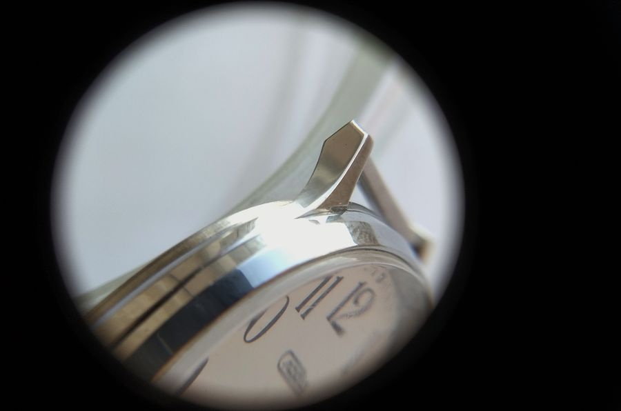 Lug detail showing graceful shaping