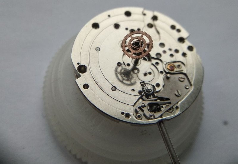 Setting train assembly starting with small transfer wheel
