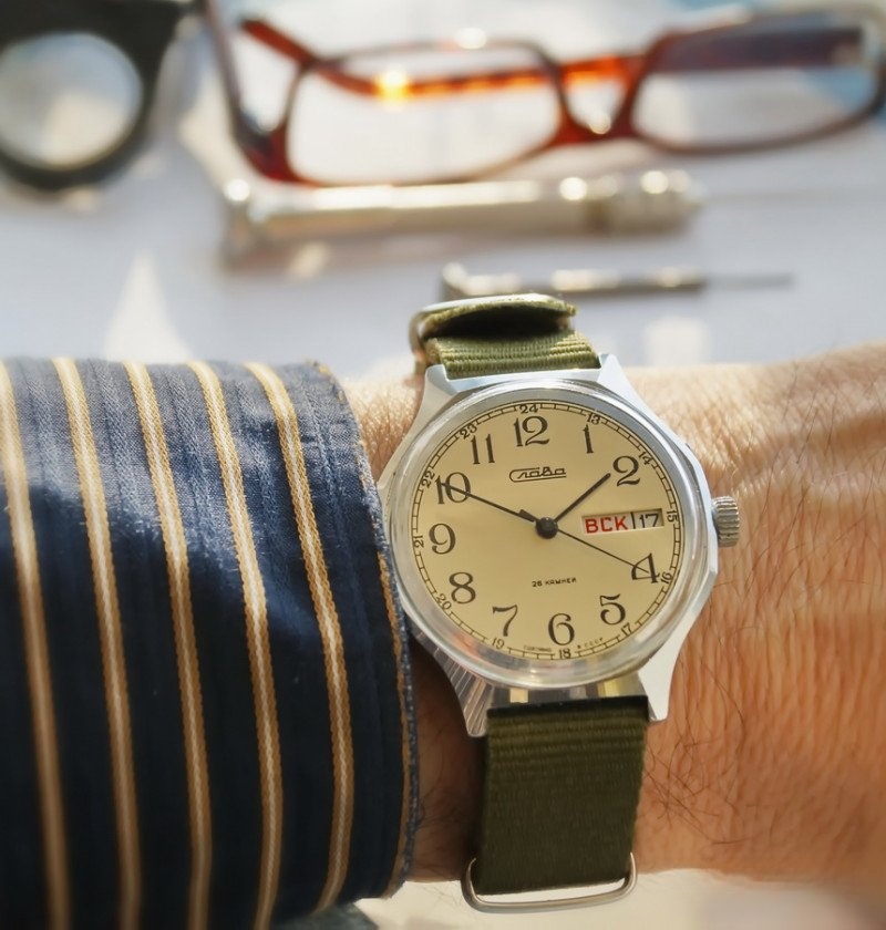 Final completed Slava 2428 on wrist