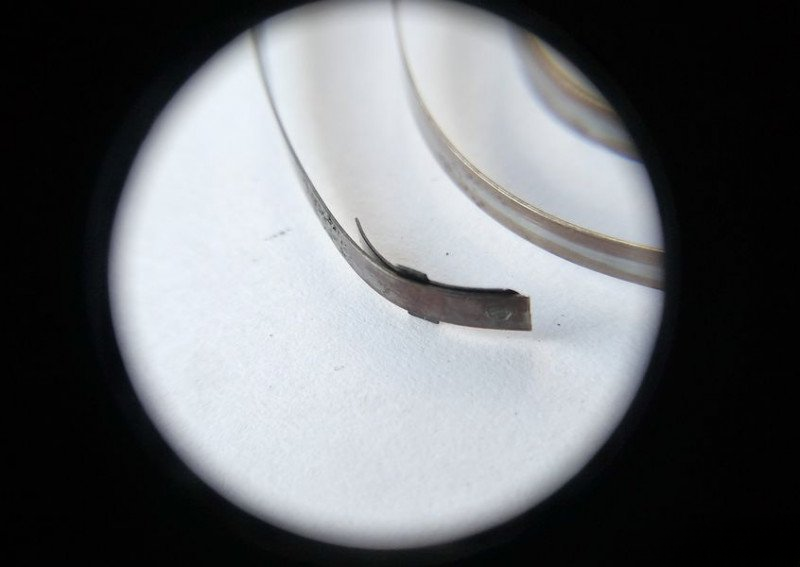 Going train spring with standard sword-shaped tail