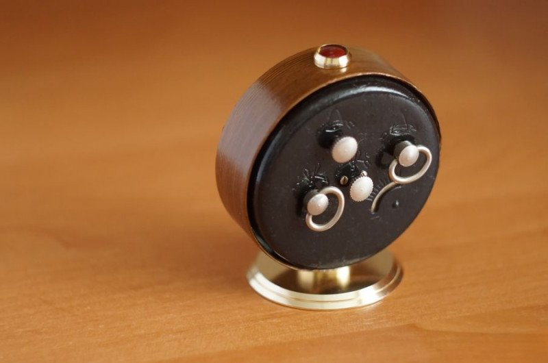 Restored clock back view