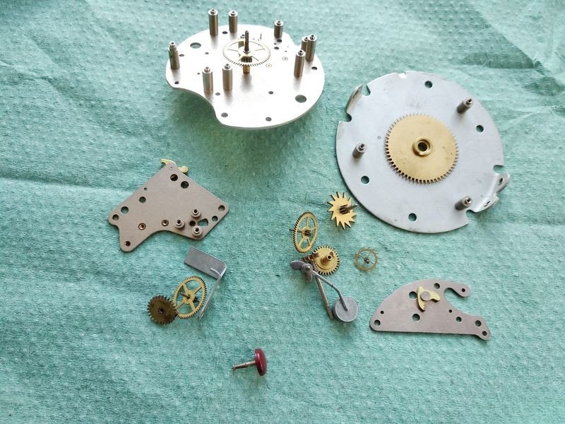 All mechanism parts thoroughly cleaned