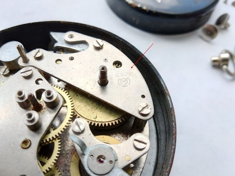 Factory stamp and caliber 5671 marking on movement