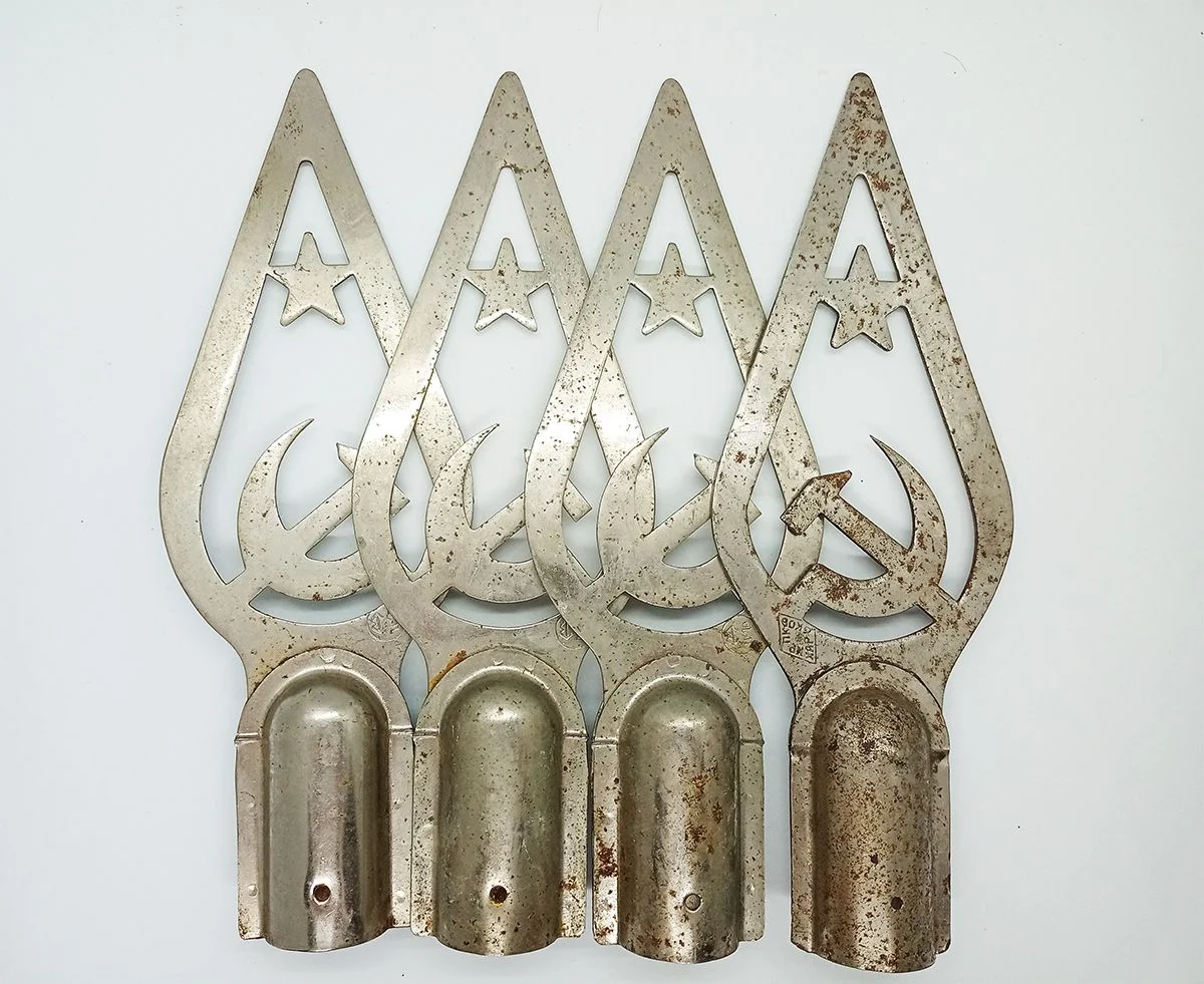 Soviet flag tips and finials
