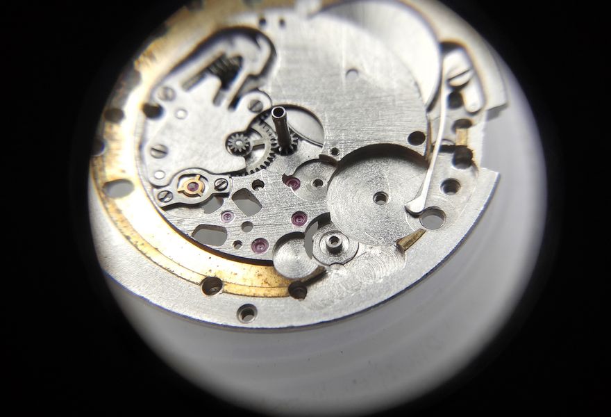 Beginning reassembly of the calendar mechanism