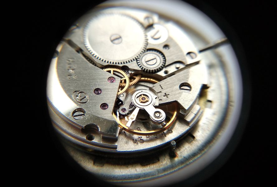 The balance ready to be refitted to the movement