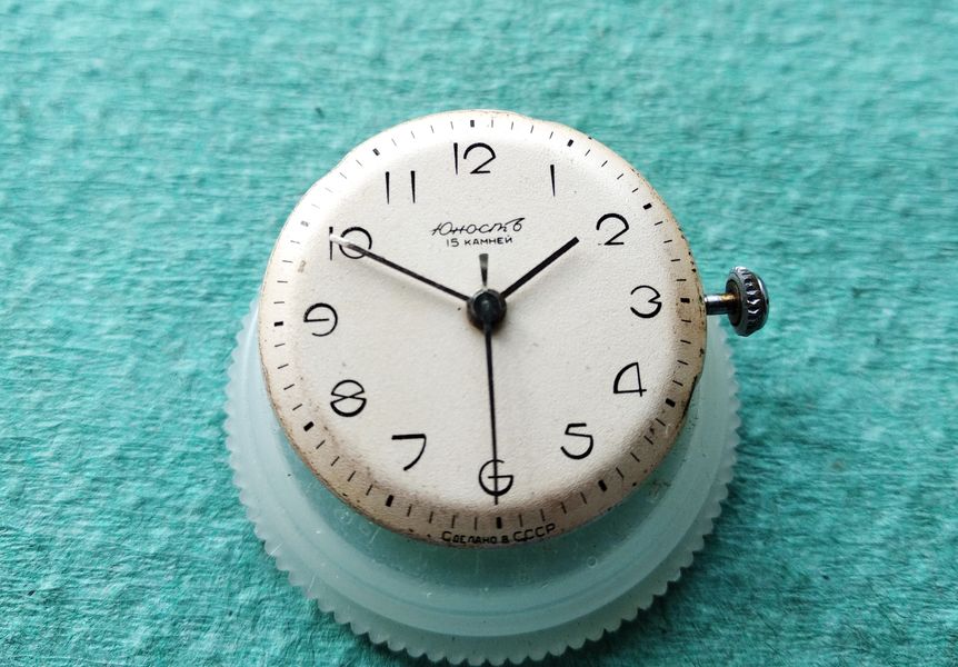 The cleaned but heavily worn chrome case after restoration attempts