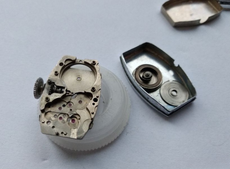Fully disassembled barrel components