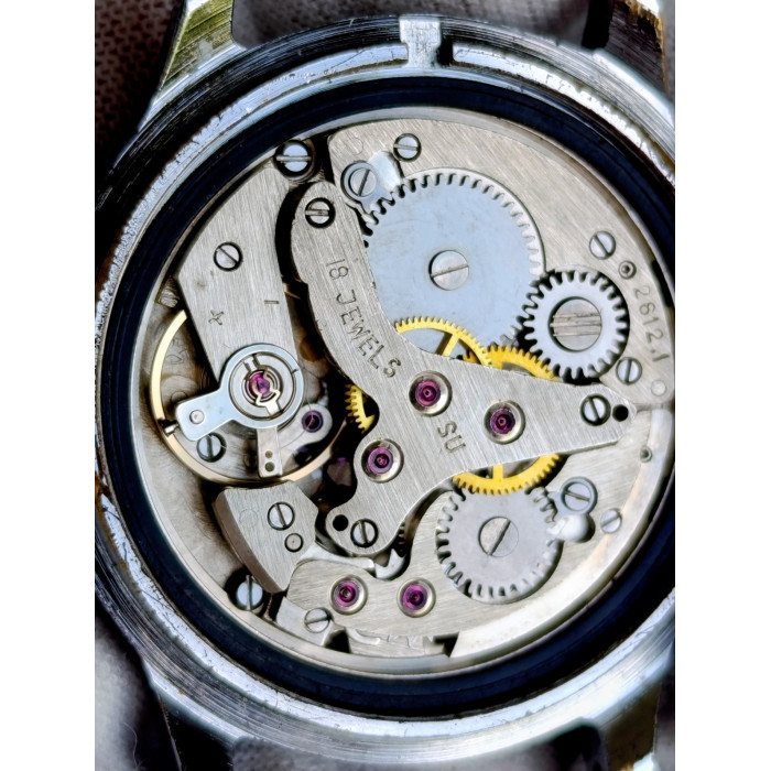 Vintage Poljot Mechanical Alarm Watch USSR 1980s 18 Jewels