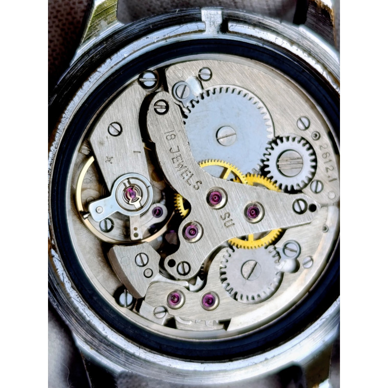 Vintage Poljot Mechanical Alarm Watch USSR 1980s 18 Jewels Vintage Poljot Mechanical Alarm Watch USSR 1980s 18 Jewels
