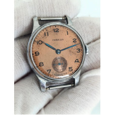 Pobeda 2602 USSR Wristwatch 1950s Men's Mechanical 15 Jewels