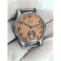 Pobeda 2602 USSR Wristwatch 1950s Men's Mechanical 15 Jewels