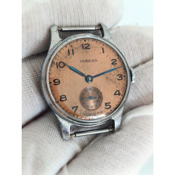 Pobeda 2602 USSR Wristwatch 1950s Men's Mechanical 15 Jewels