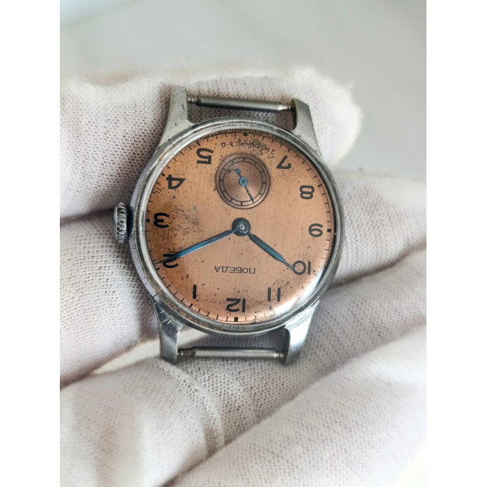 Pobeda 2602 USSR Wristwatch 1950s Men's Mechanical 15 Jewels
