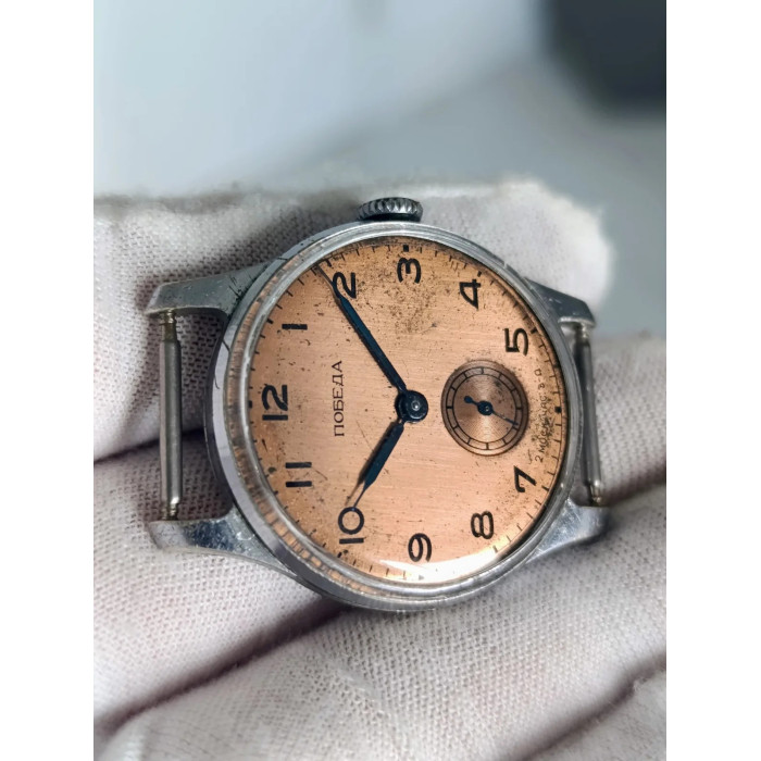 Pobeda 2602 USSR Wristwatch 1950s Men's Mechanical 15 Jewels
