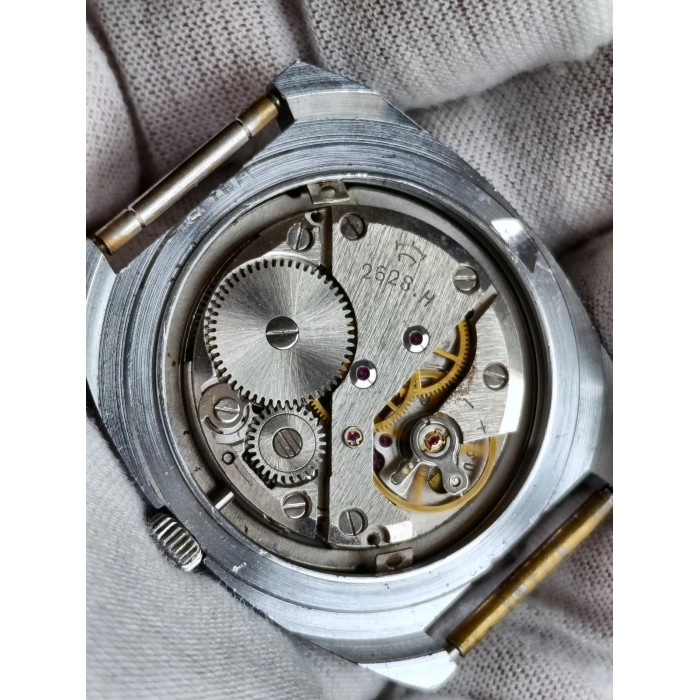 Raketa Biker USSR 1980s Men's Mechanical Wristwatch 19 Jewels