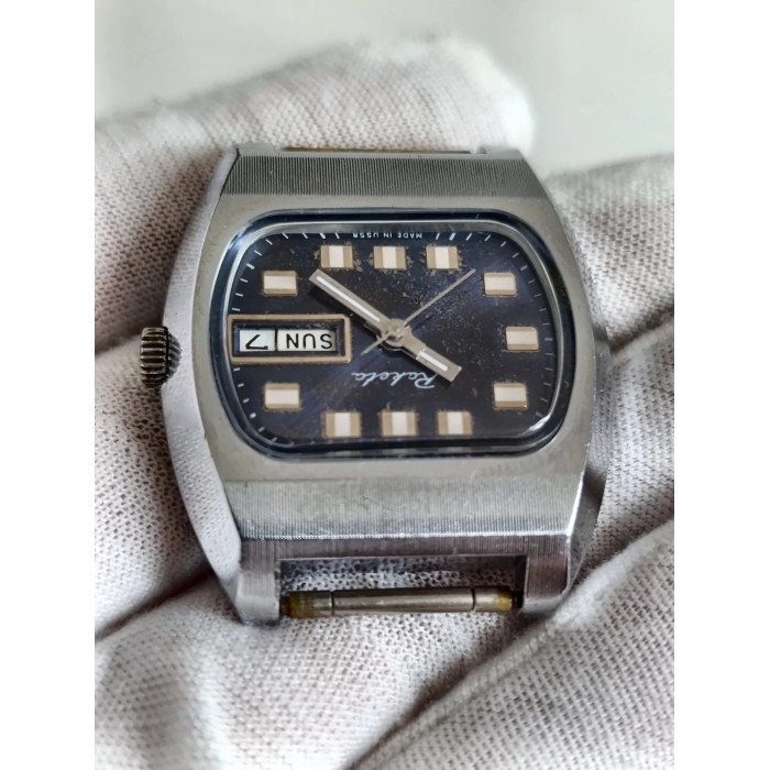 Raketa Biker USSR 1980s Men's Mechanical Wristwatch 19 Jewels