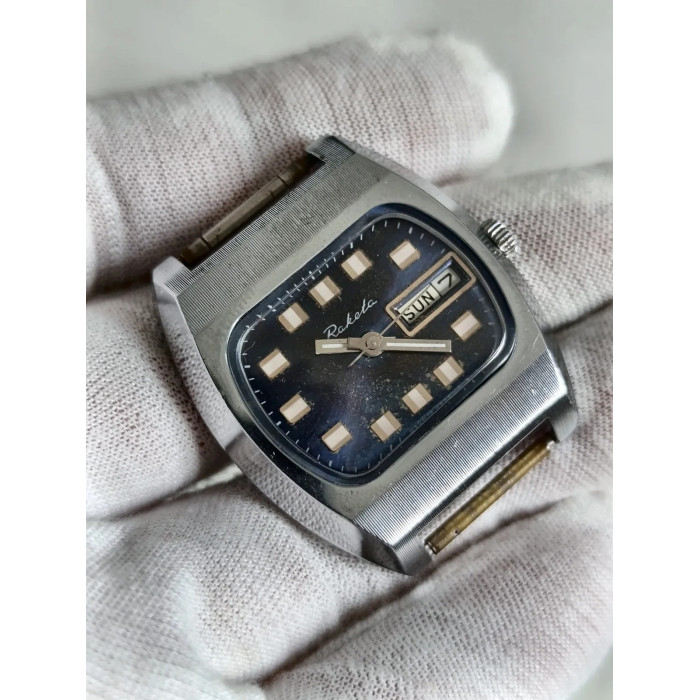 Raketa Biker USSR 1980s Men's Mechanical Wristwatch 19 Jewels
