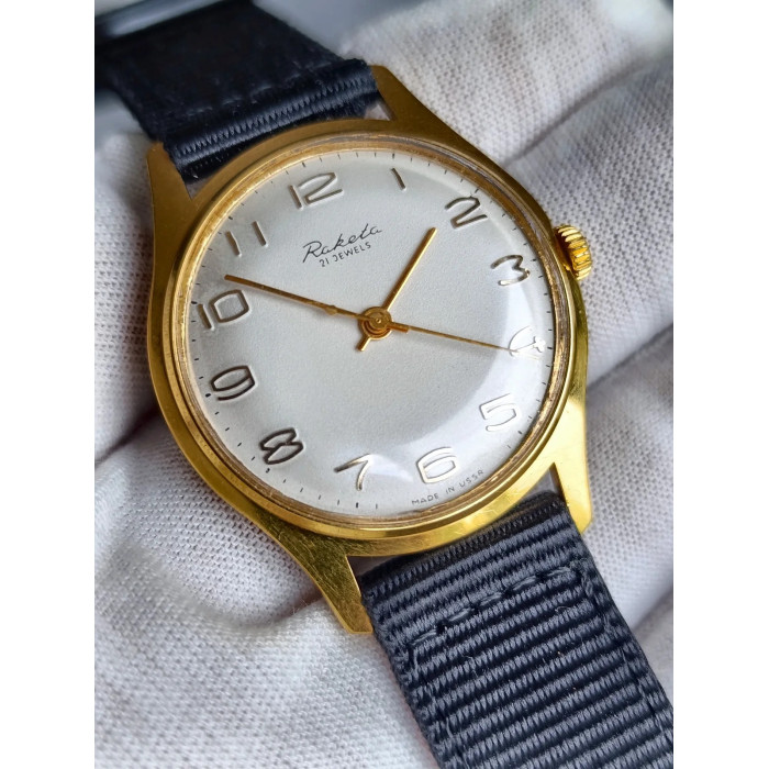 Raketa Cal. 2609B USSR Wristwatch 1970s Men's Mechanical 21 Jewels