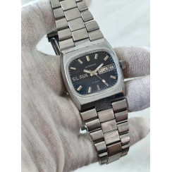 Slava Tank USSR Wristwatch 1980s Men's Automatic 27 Jewels Caliber 2427