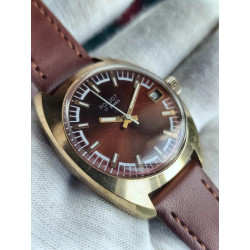 Poljot 2614.2H USSR Men's Wristwatch 1970s 17 Jewels Gold-Plated