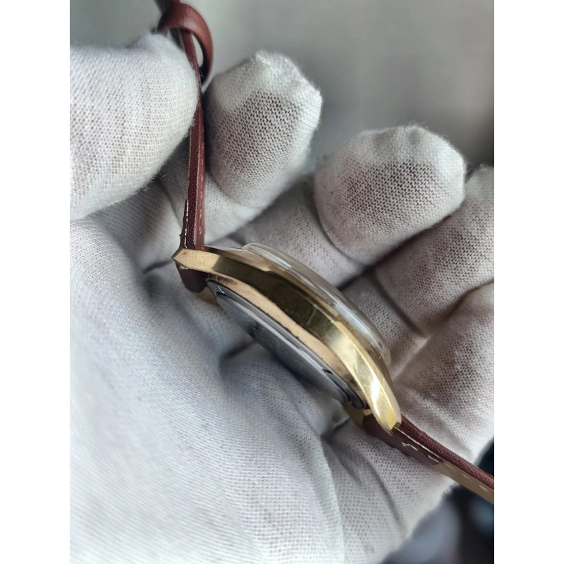 Poljot 2614.2H USSR Men's Wristwatch 1970s 17 Jewels Gold-Plated Poljot 2614.2H USSR Men's Wristwatch 1970s 17 Jewels Gold-Plated