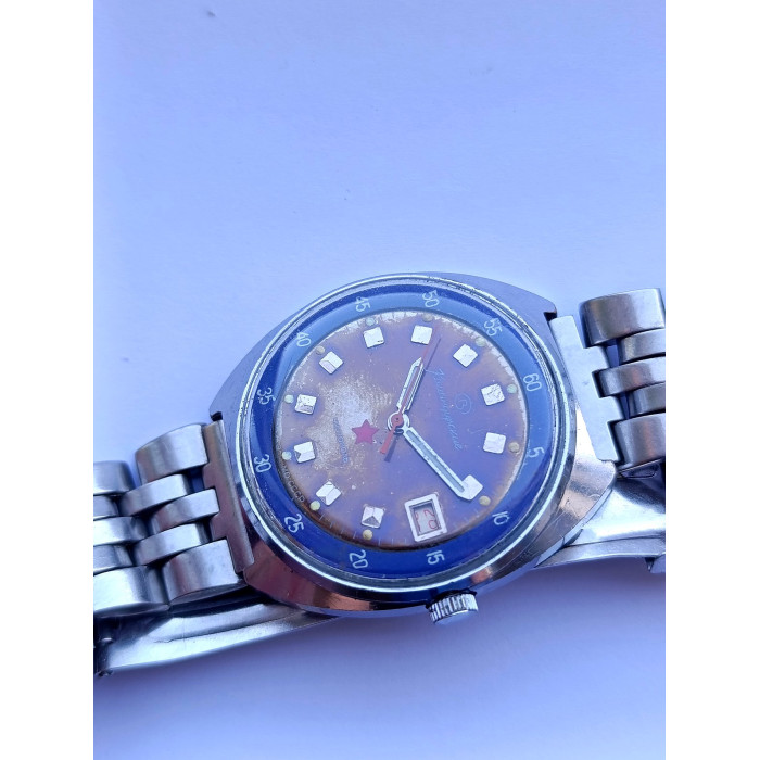 Vintage Komandirskie Soviet Watch Cal. 2234 Hacking Made in USSR Steel Bracelet
