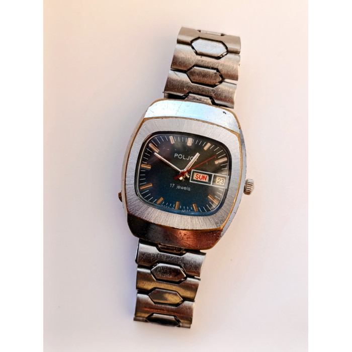 Vintage Poljot 2628.H Soviet Mechanical Watch First Moscow Watch Factory 