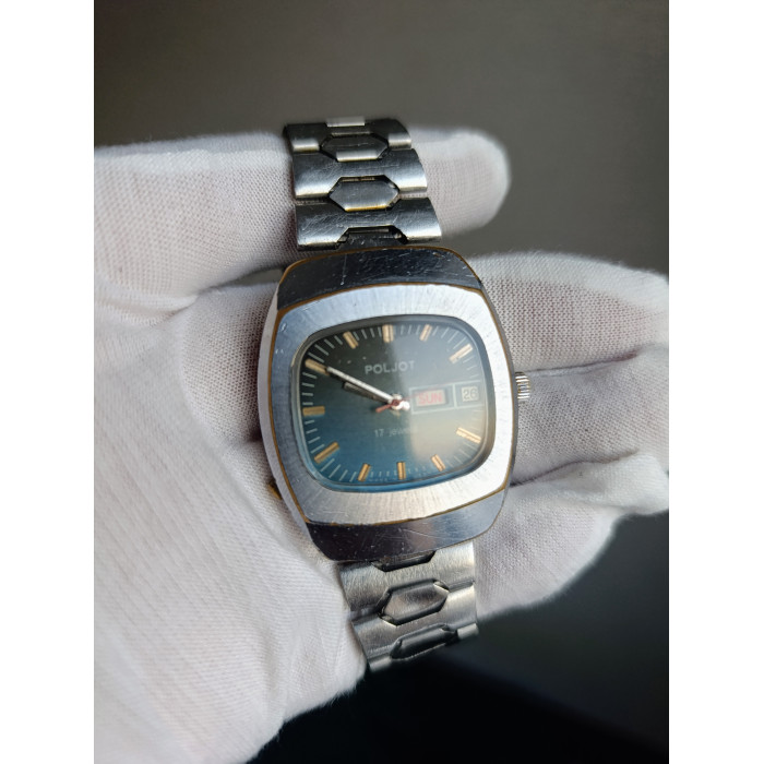 Vintage Poljot 2628.H Soviet Mechanical Watch First Moscow Watch Factory 