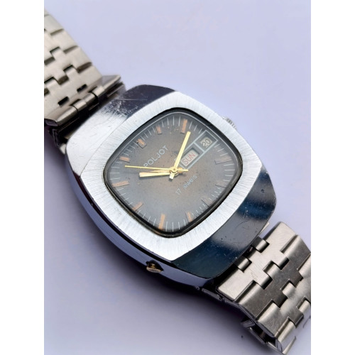 Rare Poljot 2628.H Vintage Cushion Case Watch USSR Rare Poljot 2628.H Vintage Cushion Case Watch USSR