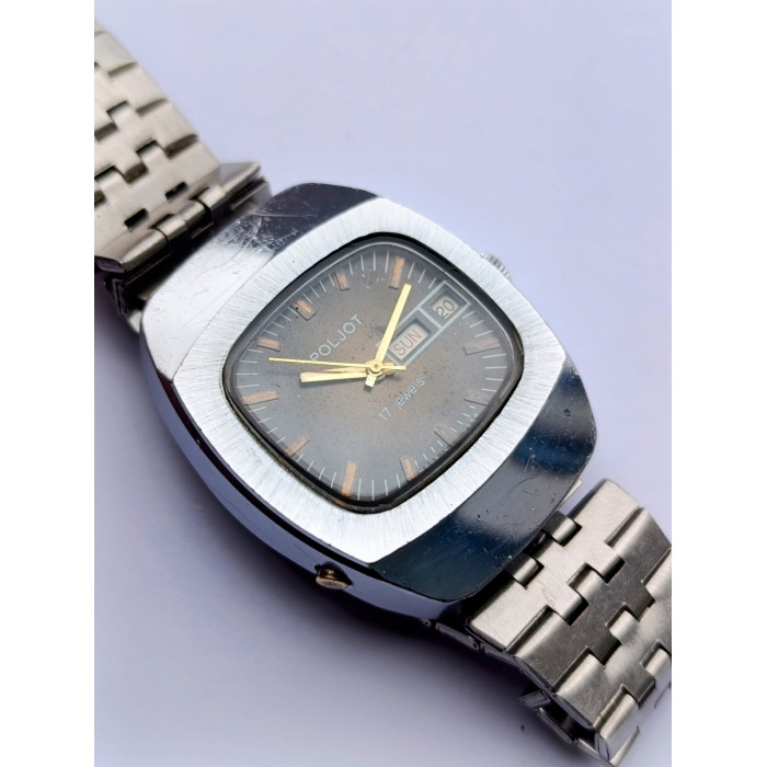 Rare Poljot 2628.H Vintage Cushion Case Watch USSR
