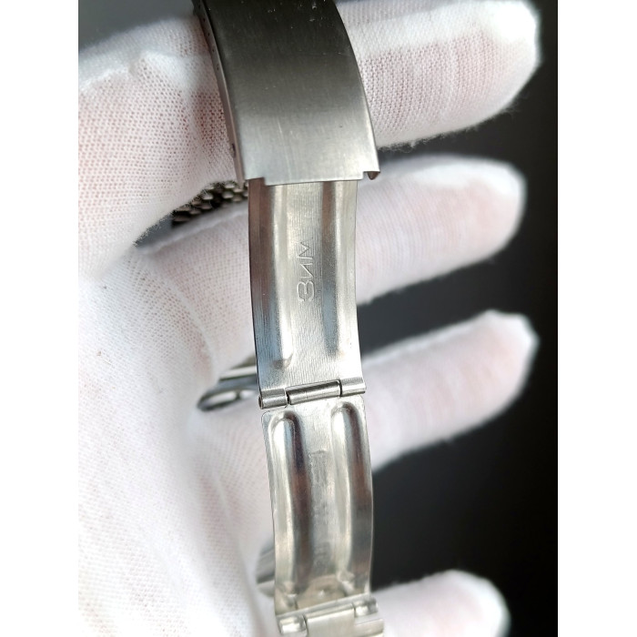 Vintage Poljot 2628.H 1979 USSR Watch Silver Dial NOS ZIM Bracelet