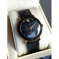 Raketa Black Prince USSR Watch 1980s Gold Plated Crosshair Dial Serviced Vintage