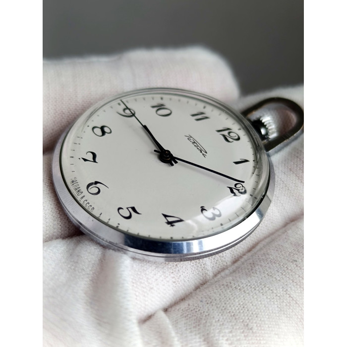 Vintage Soviet Raketa Pocket Watch 2609HA 19 Jewels Serviced