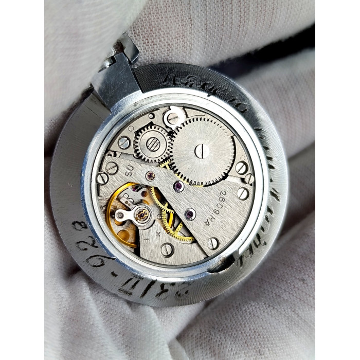 Vintage Soviet Raketa Pocket Watch 2609HA 19 Jewels Serviced